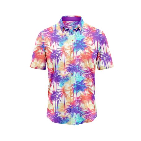 ibuytero Neon Palm Tree 3 Hawaiian Shirt