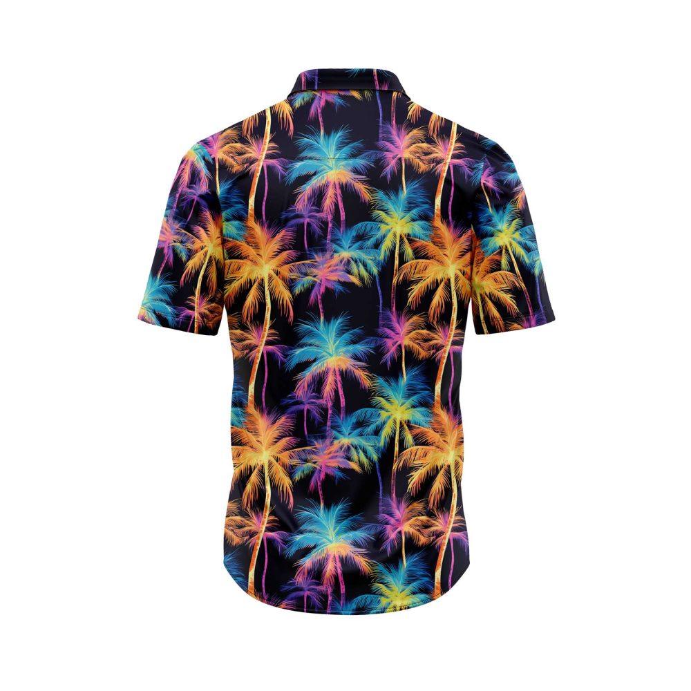 ibuytero Neon Palm Tree Hawaiian Shirt 1