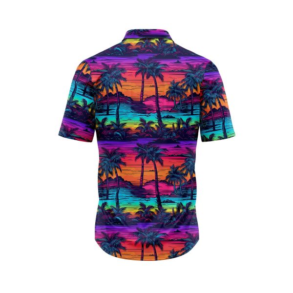 ibuytero Neon Sky Palm 2 Hawaiian Shirt 1