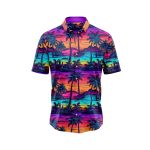 Neon Sky Palm 2 Hawaiian Shirt IBT-HWS-68