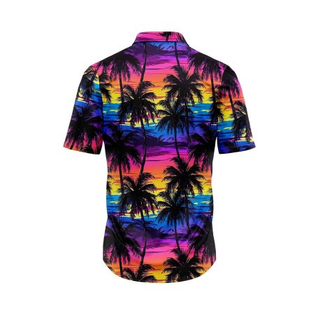 ibuytero Neon Sky Palm Hawaiian Shirt 1