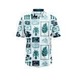 Palm Pineapple Square Pattern Hawaiian Shirt IBT-HWS-70