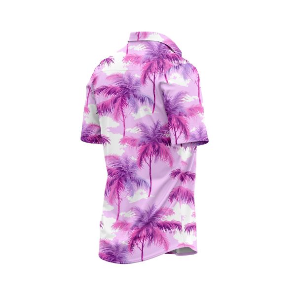 ibuytero Pink Palm Tree Hawaiian Shirt 3