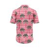 ibuytero Pink Stripe Palms Hawaiian Shirt 1