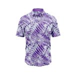 Purple Palm Leaf Hawaiian Shirt IBT-HWS-37