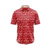 ibuytero Red Fish Hawaiian Shirt