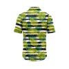 ibuytero Striped Palm Leaf Hawaiian Shirt 1