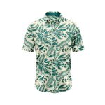 Tropical Jade Leaf Hawaiian Shirt IBT-HWS-72