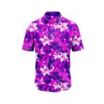 Violet Bird of Paradise Hawaiian Shirt IBT-HWS-91