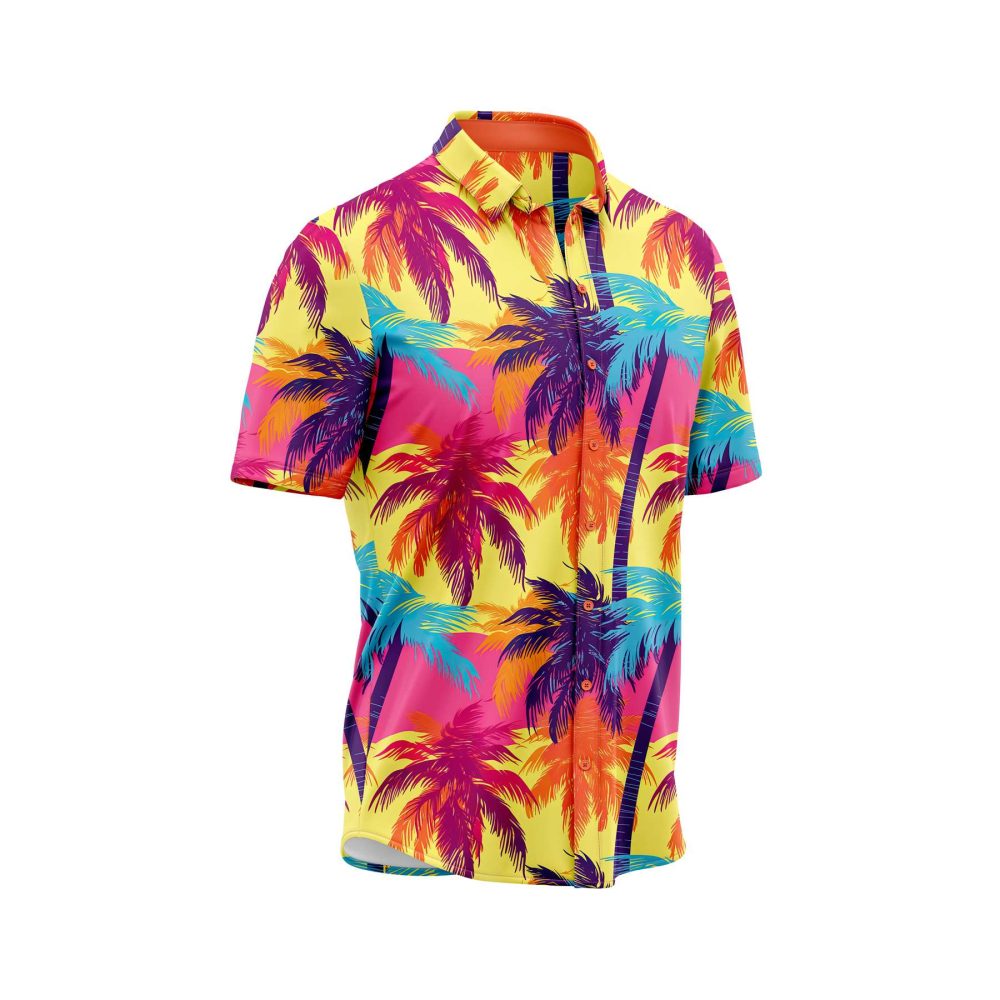 ibuytero Warm Sunset Palms Hawaiian Shirt 2