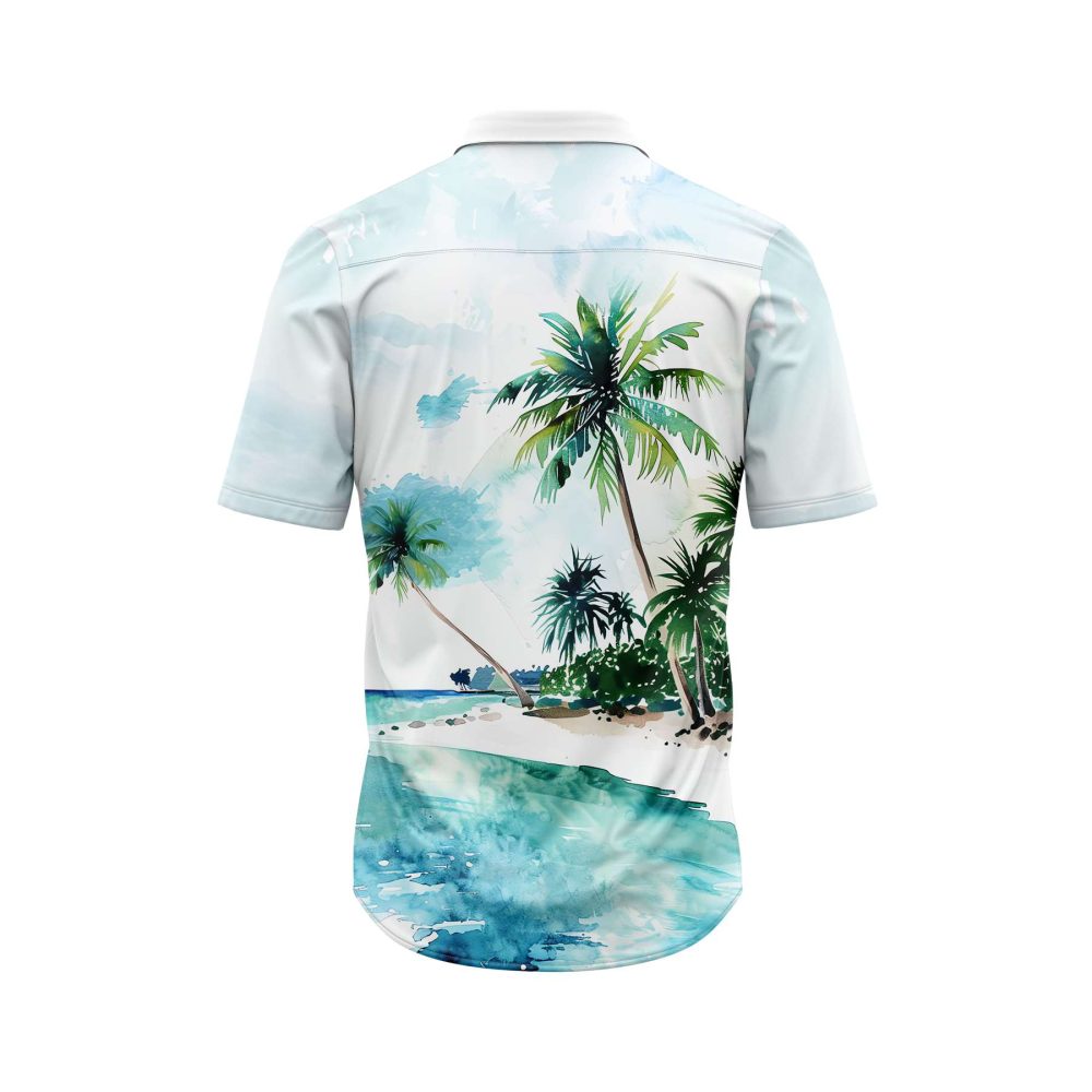 ibuytero Watercolor Beach Hawaiian Shirt 1