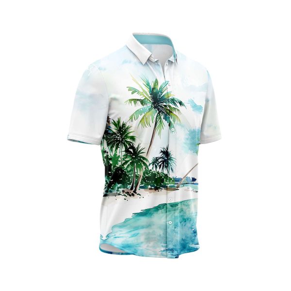 ibuytero Watercolor Beach Hawaiian Shirt 2