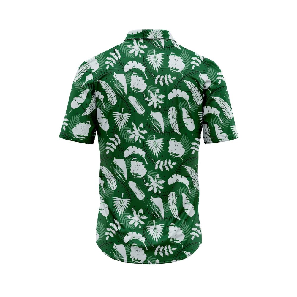 ibuytero White Leaf Hawaiian Shirt 1