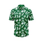 White Leaf Hawaiian Shirt IBT-HWS-43