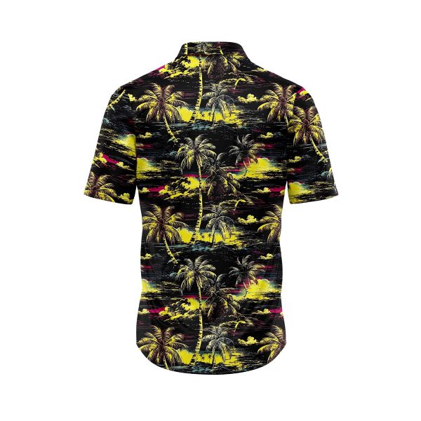 ibuytero Yellow Palm Beach Hawaiian Shirt 1