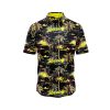 ibuytero Yellow Palm Beach Hawaiian Shirt