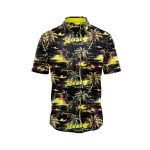 Yellow Palm Beach Hawaiian Shirt IBT-HWS-74