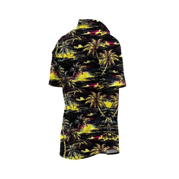 ibuytero Yellow Palm Beach Hawaiian Shirt 3