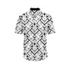 IBUYTERO ABSTRACT GRID 2 HAWAIIAN SHIRT 0