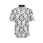 Abstract Grid 2 Hawaiian Aloha Shirt- Tropical Beach Shirt