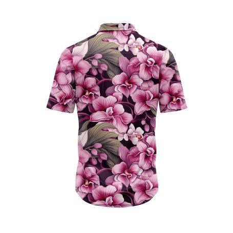 IBUYTERO BLOOMING ORCHIDS HAWAIIAN SHIRT 1