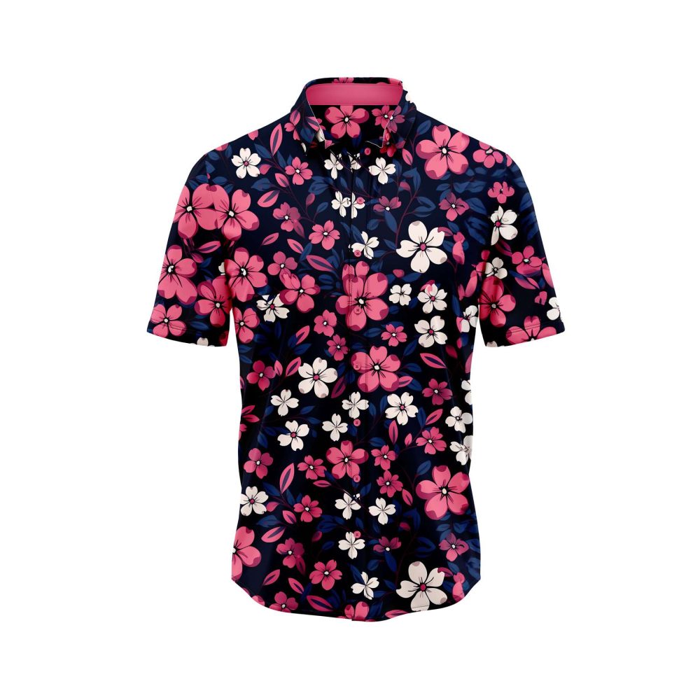 IBUYTERO COLORFUL BLOSSOM 4 HAWAIIAN SHIRT 0