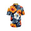 IBUYTERO COLORFUL HIBISCUS HAWAIIAN SHIRT 0