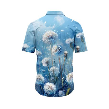 IBUYTERO DANDELION BREEZE HAWAIIAN SHIRT 1