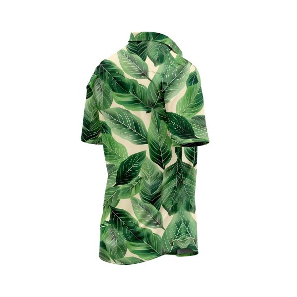 IBUYTERO GREEN LEAF HAWAIIAN SHIRT 3