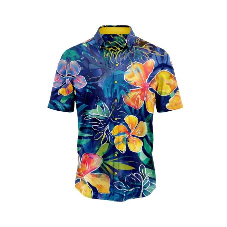 IBUYTERO ISLAND BLOOM HAWAIIAN SHIRT 0