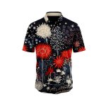 Midnight Blossom Hawaiian Aloha Shirt- Tropical Beach Shirt