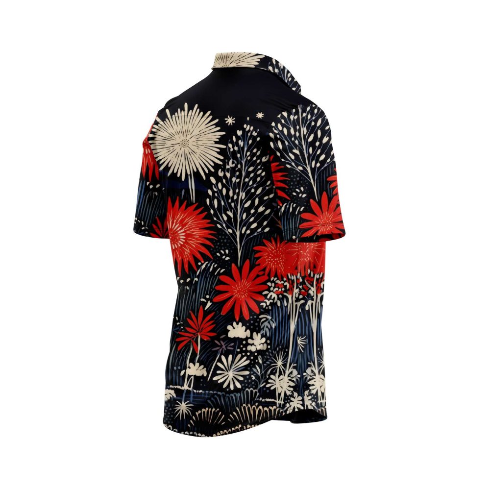 IBUYTERO MIDNIGHT BLOSSOM HAWAIIAN SHIRT 3