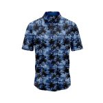 Midnight Palm 7 Hawaiian Aloha Shirt- Tropical Beach Shirt