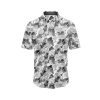 IBUYTERO MONOCHROME HIBISCUS HAWAIIAN SHIRT 0