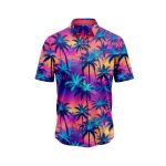 Neon Palm Tree 4 Hawaiian Shirt IBT-HWS-167