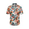 IBUYTERO ORANGE TROPICS HAWAIIAN SHIRT 0