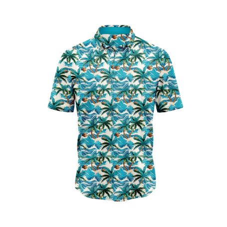 IBUYTERO PALM WAVE HAWAIIAN SHIRT 0