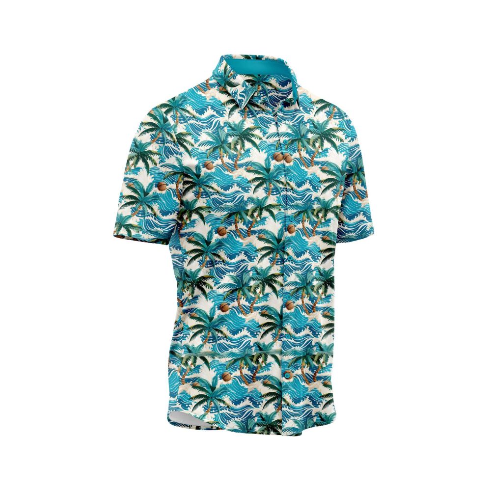 IBUYTERO PALM WAVE HAWAIIAN SHIRT 2