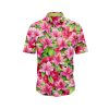 IBUYTERO PINK HIBISCUS HAWAIIAN SHIRT 0