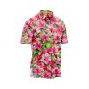 IBUYTERO PINK HIBISCUS HAWAIIAN SHIRT 2