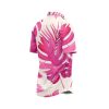 IBUYTERO PINK LEAF HAWAIIAN SHIRT 3