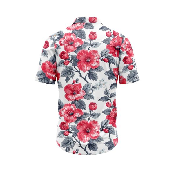 IBUYTERO RADIANT RED FLORAL HAWAIIAN 1