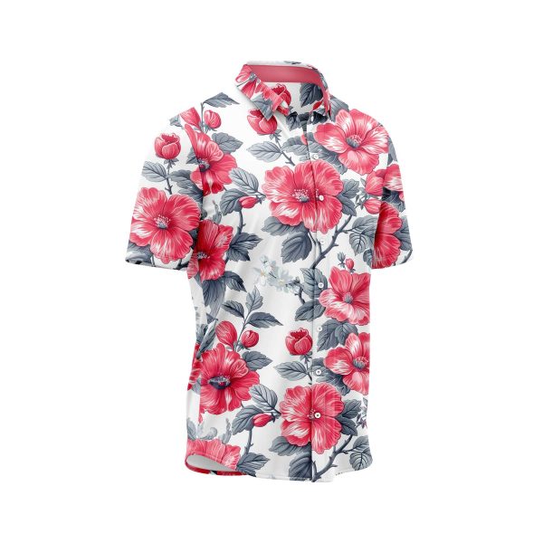 IBUYTERO RADIANT RED FLORAL HAWAIIAN 2