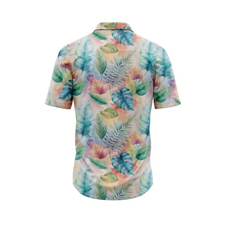 IBUYTERO RAINBOW LEAF HAWAIIAN SHIRT 1