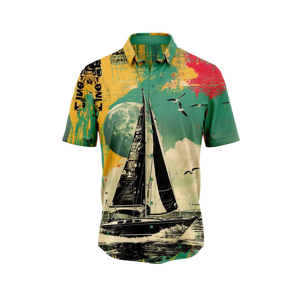 IBUYTERO SAILING ADVENTURE 2 HAWAIIAN SHIRT 0