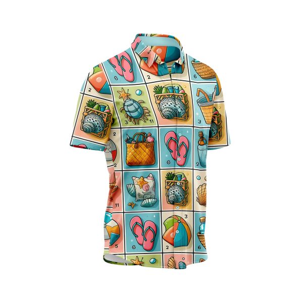 IBUYTERO SEASIDE ICONS HAWAIIAN SHIRT 2