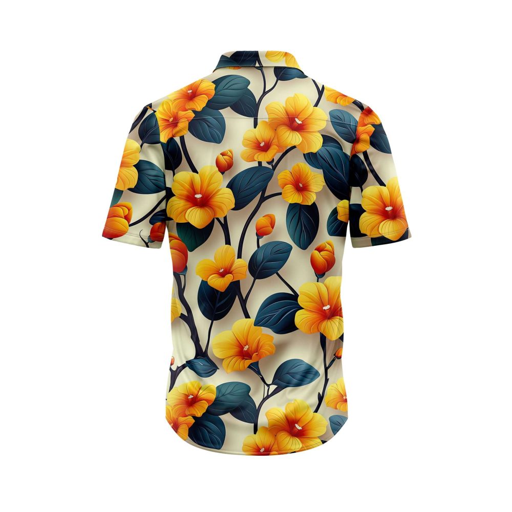 IBUYTERO TROPICAL BLOOM HAWAIIAN SHIRT 1