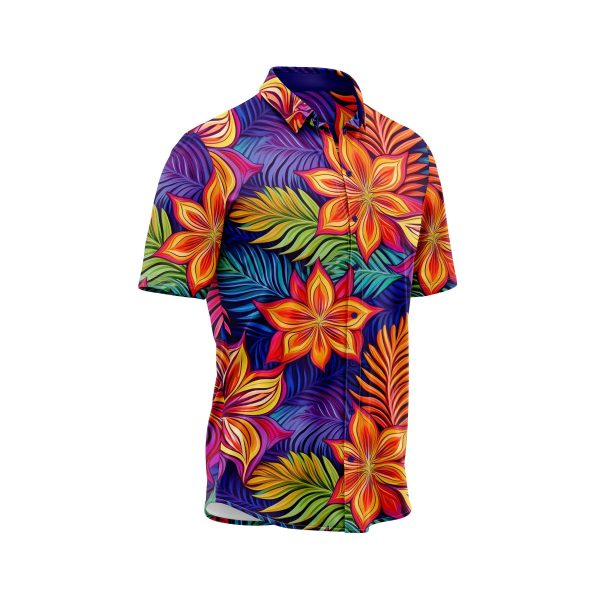 IBUYTERO TROPICAL FLORAL HAWAIIAN SHIRT 2