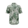 IBUYTERO TROPICAL GREEN LEAF HAWAIIAN SHIRT 1