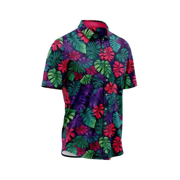 IBUYTERO TROPICAL LEAF 6 HAWAIIAN SHIRT 2